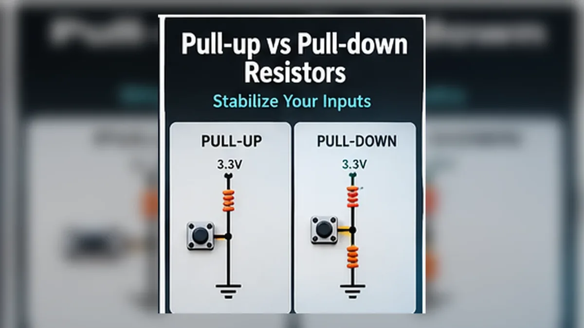 Pull Up Vs Pull Down Resistors guide illustration