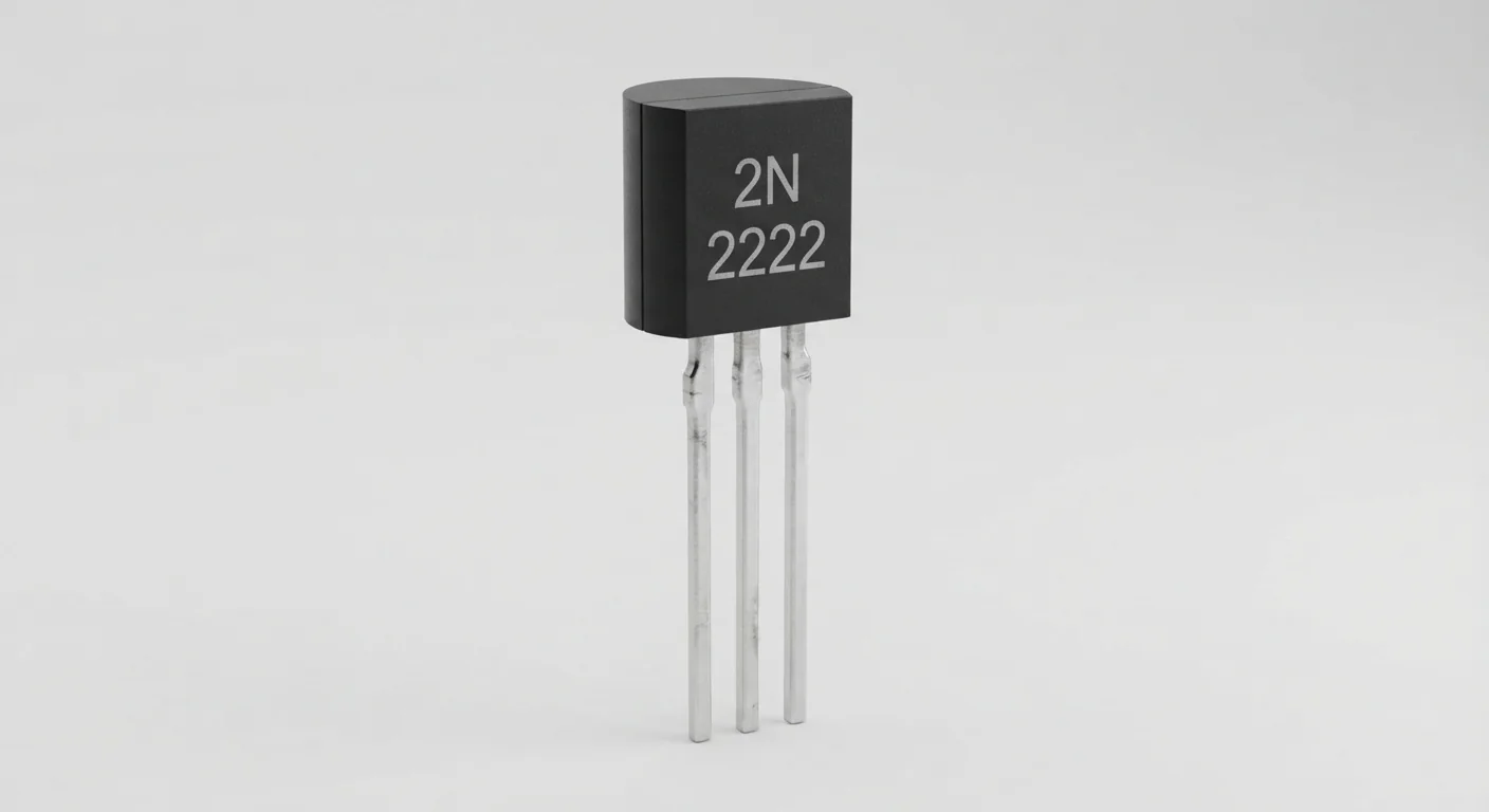 Product-style illustration of 2N2222 NPN Transistor; not a verified physical pin layout