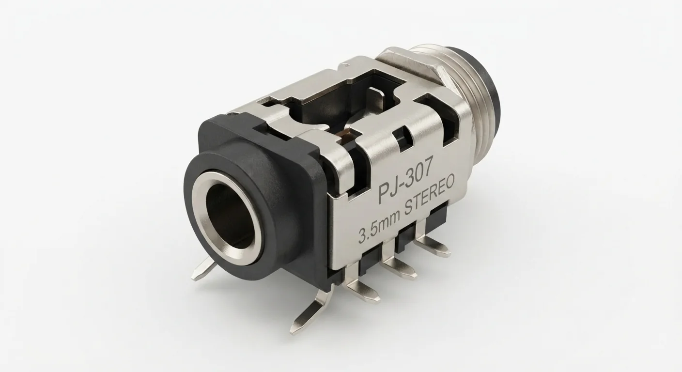 Product-style illustration of 3.5 mm Audio Jack; not a verified physical pin layout