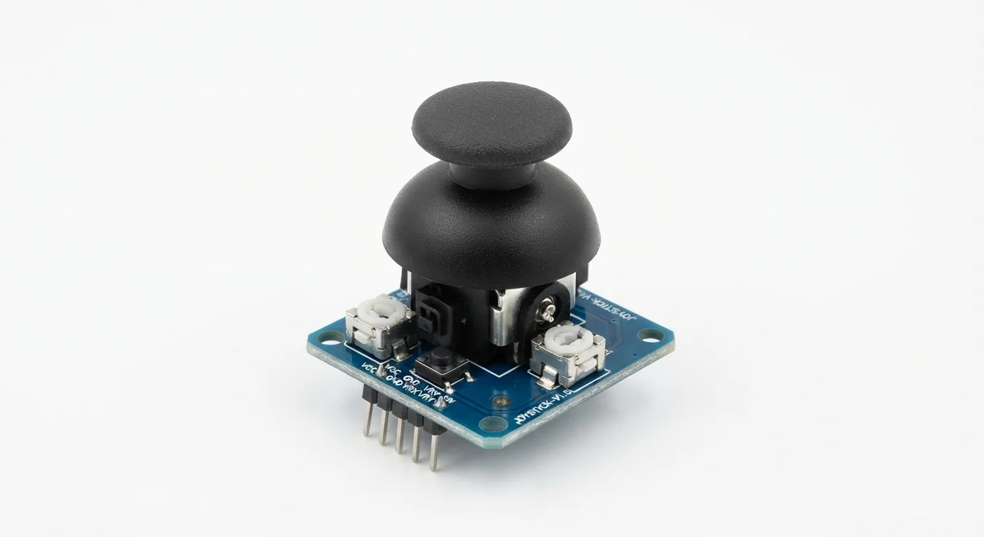 Product-style illustration of Analog Joystick; not a verified module pinout