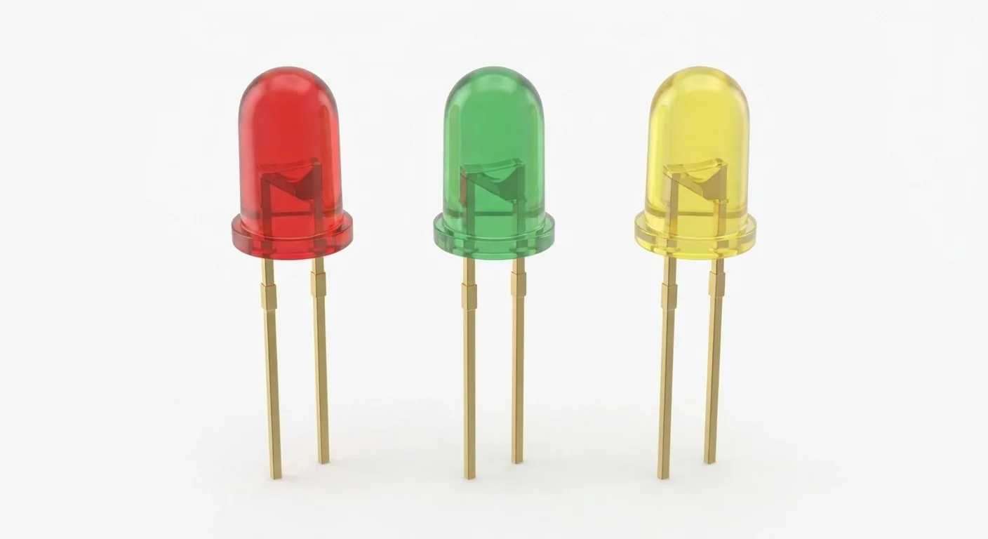 Product-style illustration of Discrete LEDs; not a verified part or physical pin layout