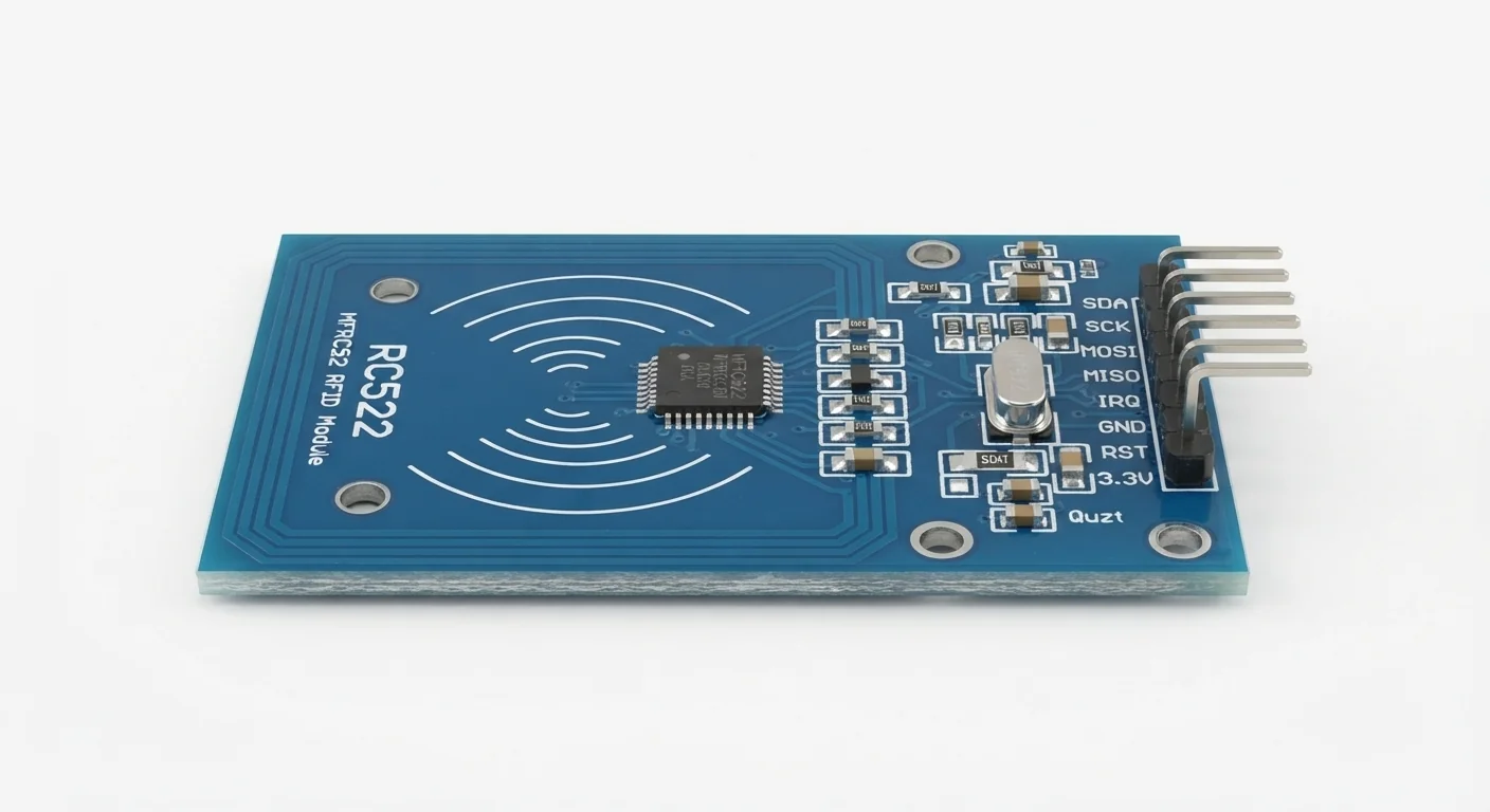 Product-style illustration of MFRC522 RFID Reader; not a verified physical pin layout