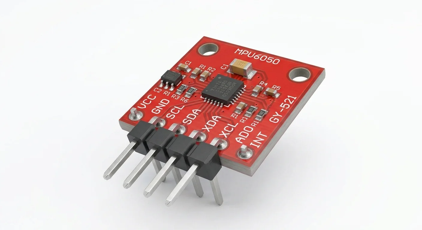 Product-style illustration of MPU6050 Motion Sensor; not a verified physical pin layout
