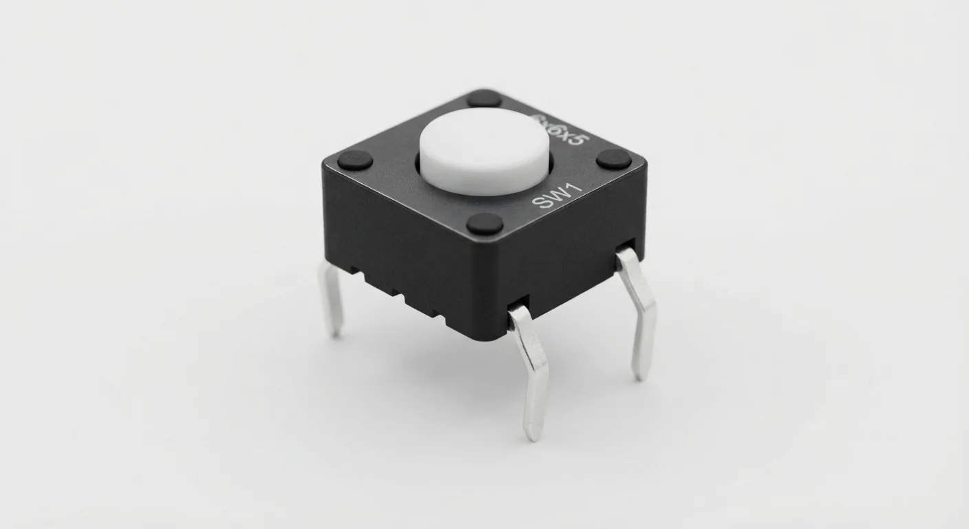 Product-style illustration of Tactile Button; not a verified module pinout