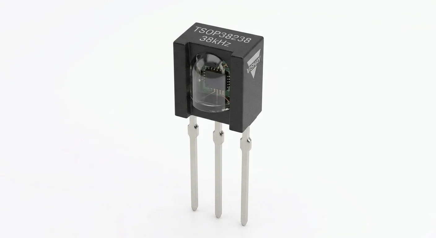 Product-style illustration of TSOP38238 IR Receiver; not a verified physical pin layout